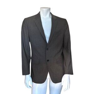 Theory Xylo NP Tailored Slim-Fit Stretch Wool Suit Jacket 40R Sport Coat Taupe